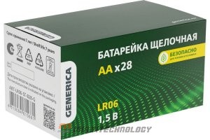 Батарейка Alkaline LR06/AA GENERICA (28 шт) (ABT-LR06-ST-B28-G)