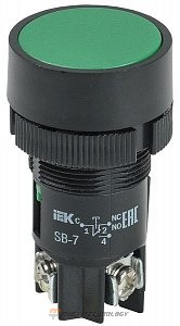 Кнопка SВ-7 "Пуск" зеленая D=22 мм (BBT40-SB7-K06)