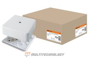 Коробка КР 100х100х44 ОП с клеммной колодкой, белая, IP40 (SQ1401-0210)