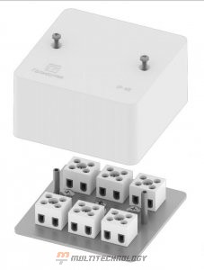 Коробка огнестойкая для к/к 40-0460-FR2.5-4-П Е15-Е120 с термопредохранителем 85х85х45