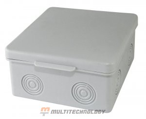 Коробка ОП 100х100х55мм, крышка, IP54, 8вх., без гермовводов (SQ1401-0823)