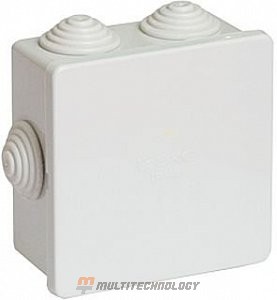 Коробка ответвительная с кабельными вводами IP44, 80х80х40 (53700)