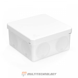 Коробка распределительная 100х100х50 (для прямого монтажа двухкомпонентная безгалогенная (HF) белая 60-0300-9003)