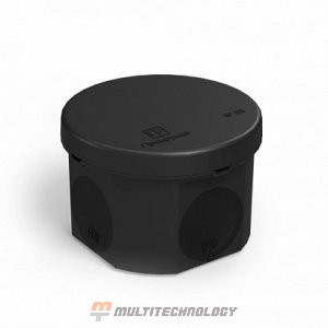 Коробка распределительная 60-0110-9005 для прямого монтажа двухкомпонентная безгалогенная (HF) черная 70х50