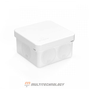 Коробка распределительная 70х70х40 для прямого монтажа двухкомпонентная безгалогенная (HF) белая (60-0200-9003)