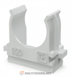 Крепеж-клипса для труб АБС-пластик в п/э D=20 (100шт) (PR.02620)