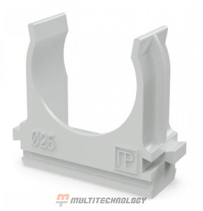 Крепеж-клипса для труб АБС-пластик в п/э D=25 (100шт) (PR.02625)