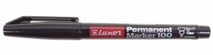 Маркер перманентный Luxor «100» 1-2 мм, черный, пулевидный (08-9001)