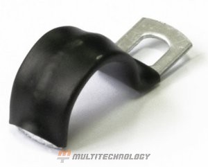 Скоба металлическая однолапковая с полимерным покрытием СМО-П 14-15 (100 шт) (PR08.6006)