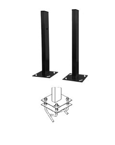 Стойка для фотоэлемента 1,5м "Аякс" исп.01, под бетонирование, черная