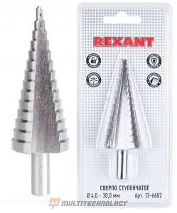 Сверло по металлу ступенчатое REXANT, 4.0-30.0 мм (12-6602)