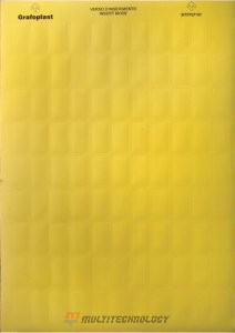 Табличка самоламинирующаяся 150х25мм, желтая (70шт) (SITFL15025Y)